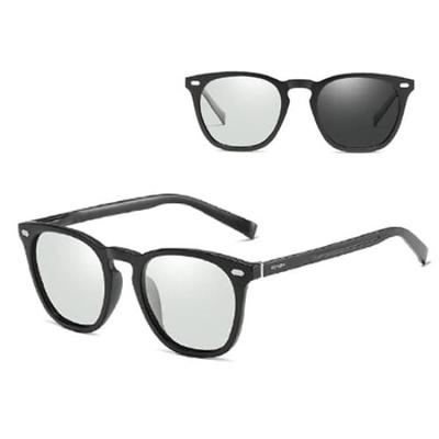 Polarized Sunglasses, UV Protection, Photochromic, Wellington Style, Lightweight, Men's & Women's, Black