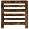 Radiator Cover Smoked Oak Finish 78 X 20 X 82 Cm Engineered Wood