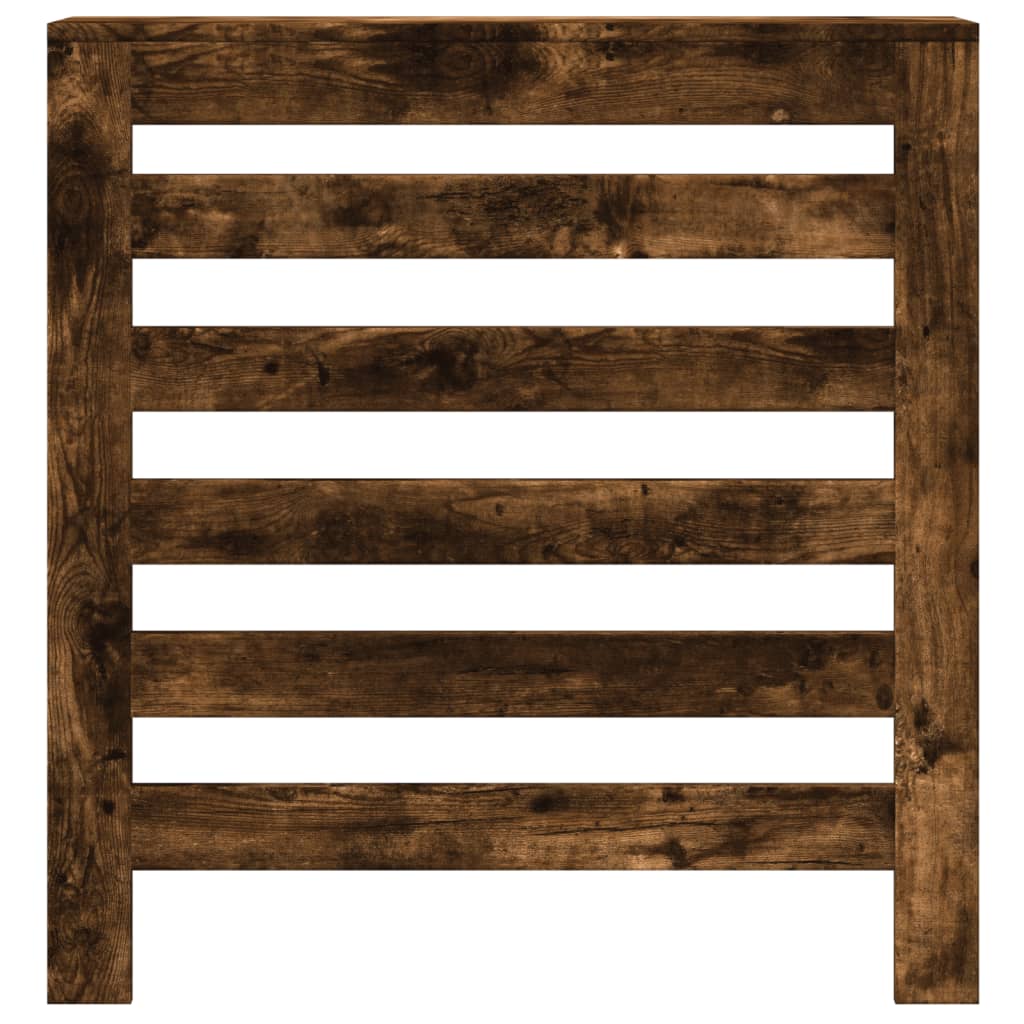 Radiator Cover Smoked Oak Finish 78 x 20 x 82 cm Engineered Wood