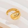 1Pcs Gold Color Smooth Water Drop Clip Earring Gothic C Shape Ear Cuff Stud Thick Earclips for Women Party Jewelry Gifts