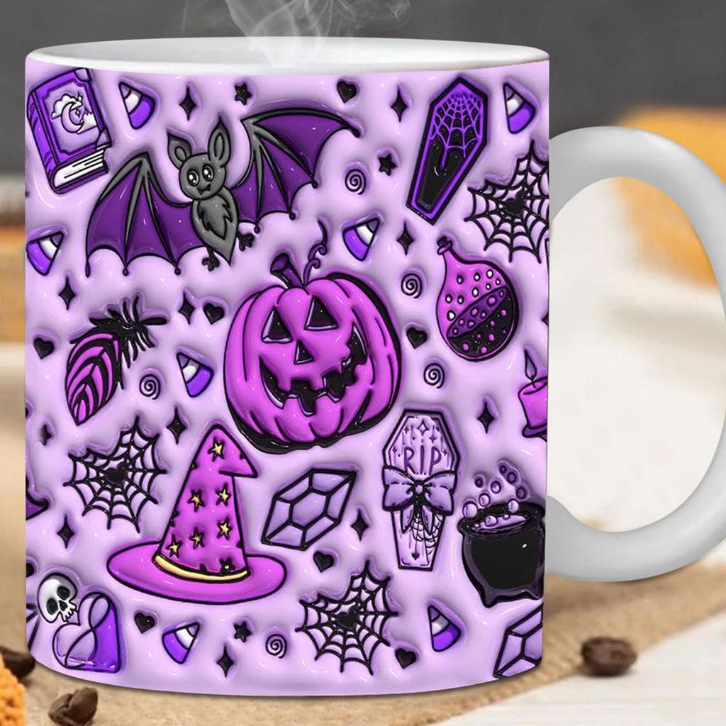 Pumpkin Cups Pumpkin Halloween Coffee Cups Cute Ceramic Drinkware With Handle For Autumn Holiday Birthday Tea Drinking Women Men