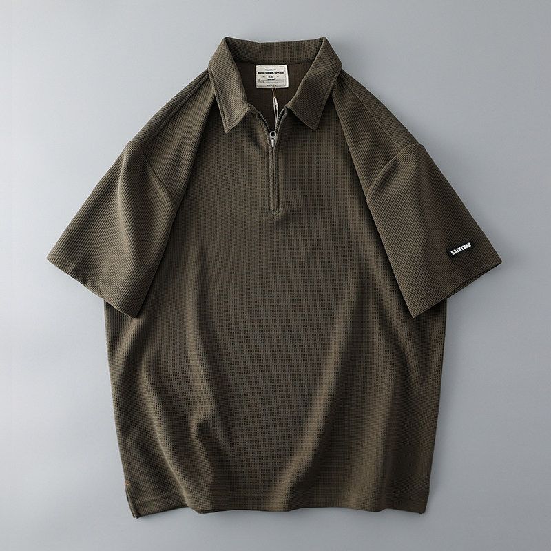 Trendy Men's Short Sleeve Korean Style Fashion T-shirt Polo Shirt