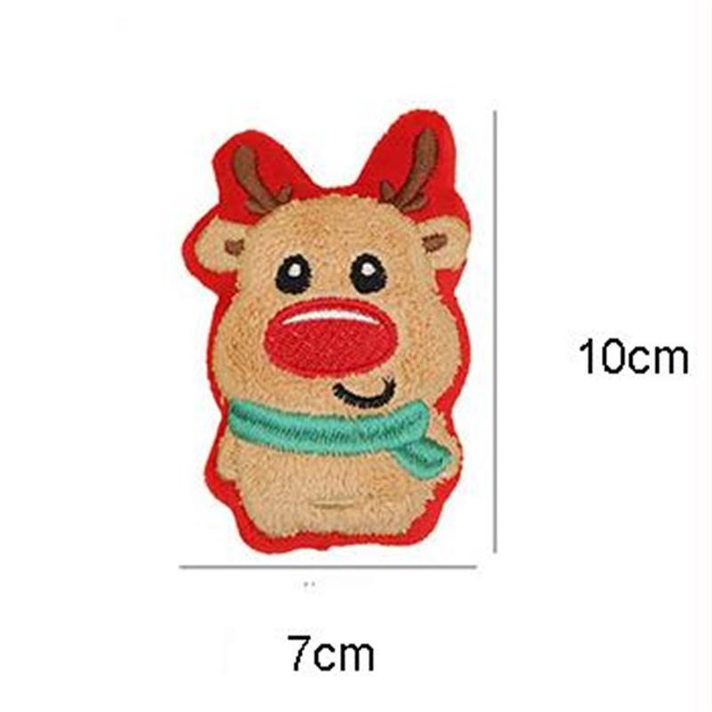 Christmas Plush Cartoon Cat Toy Design Builtin Cat Mint Fun Pet Chew Toy