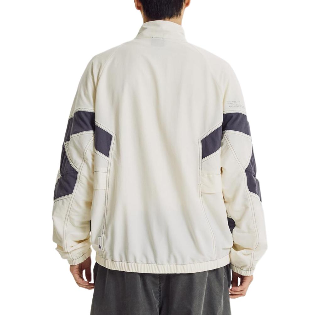 Men's New Balance Jackets Unisex Ivory Stand Collar Moderate