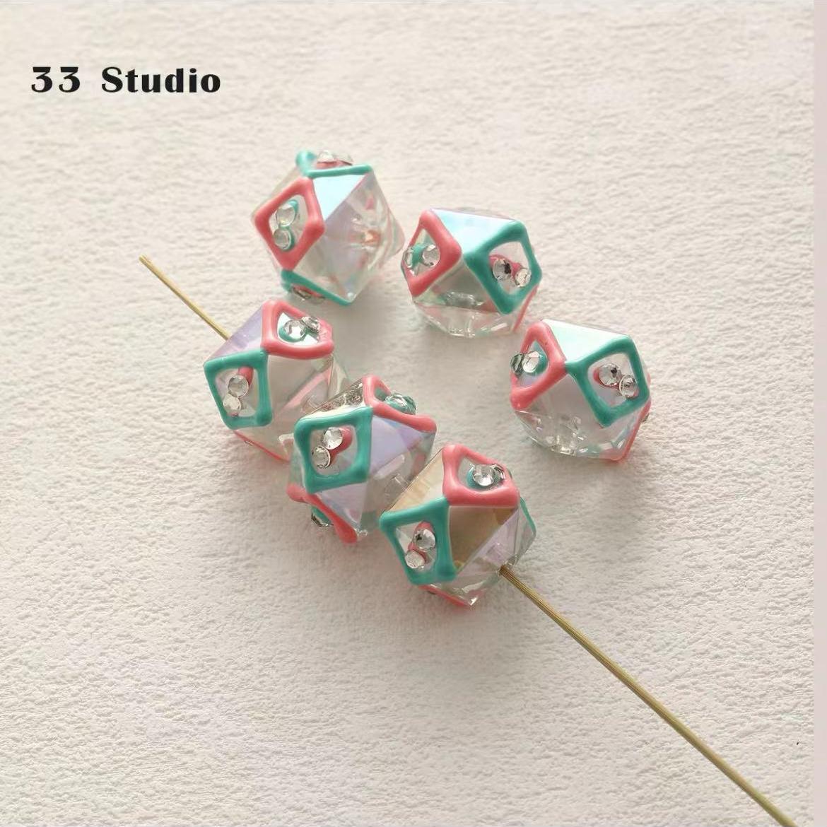 

Чистая ручная роспись бусины наклейки набор бриллиантов жемчуг DIY ювелирные аксессуары материал упаковка бусины автомобиль кулон сотовый телефон цепочка бусины 40#