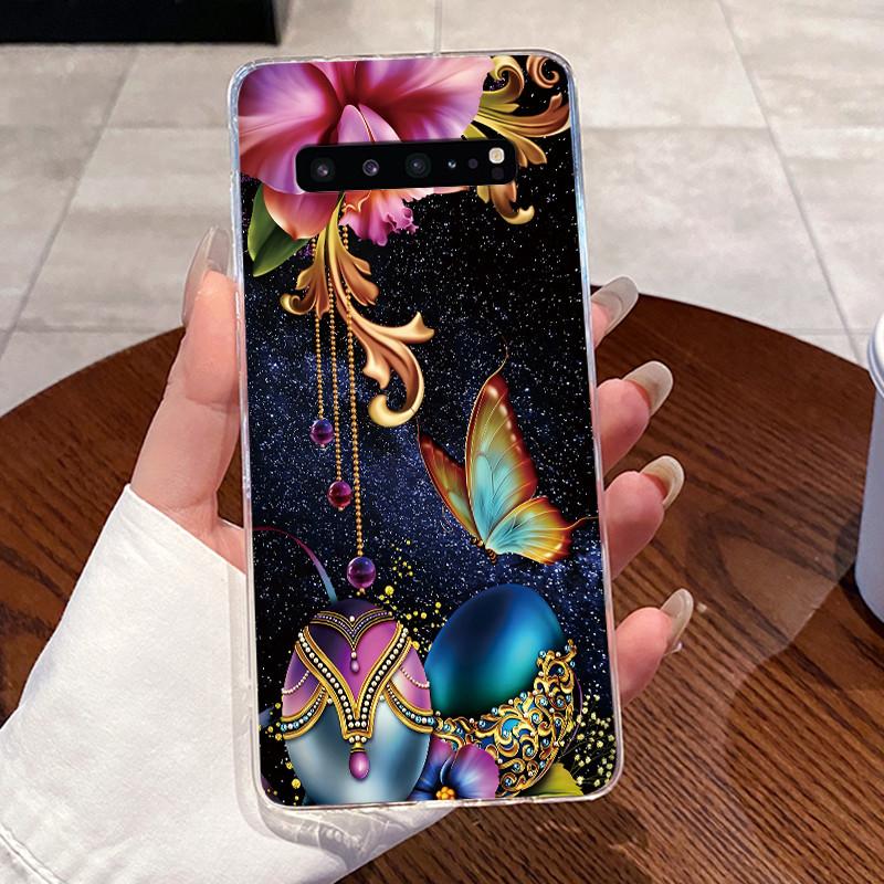Casing For Samsung Galaxy S10 5G 6.7" SM-G977U G977N G977B Case Aesthetic Fashion Cute Cat Transparent Soft Silicone Back Cover