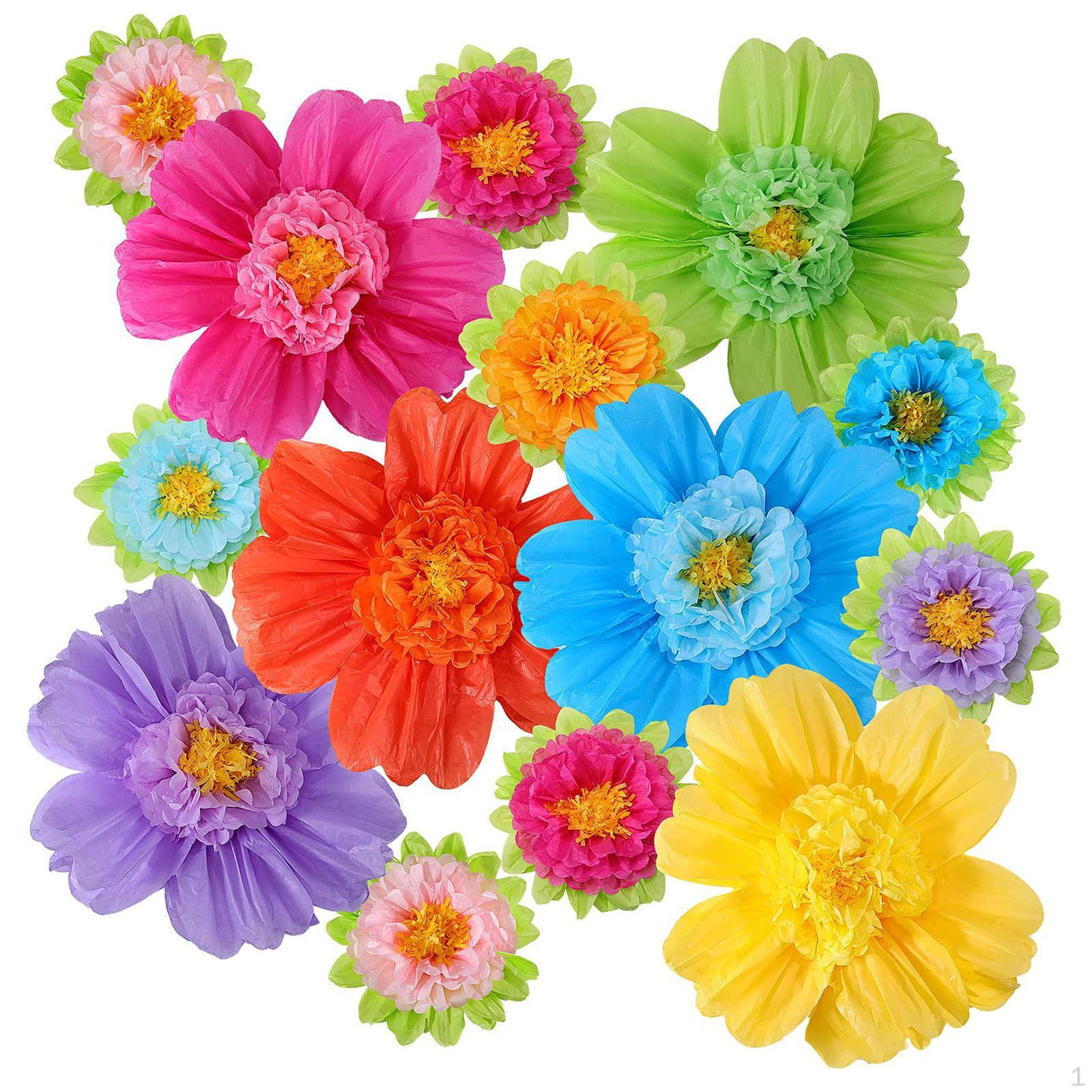 

12 штук бумажных цветов для вечеринки, поделки своими руками, фон, красочный фон, настенный декор для