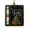 Flacher Weihnachtsclip - Dekorative Geschenkidee für