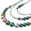 Vintage High-Quality High-Gloss Morandi Color Imitation Seawater Pearl Sweater Chain Necklace Collarbone Chain