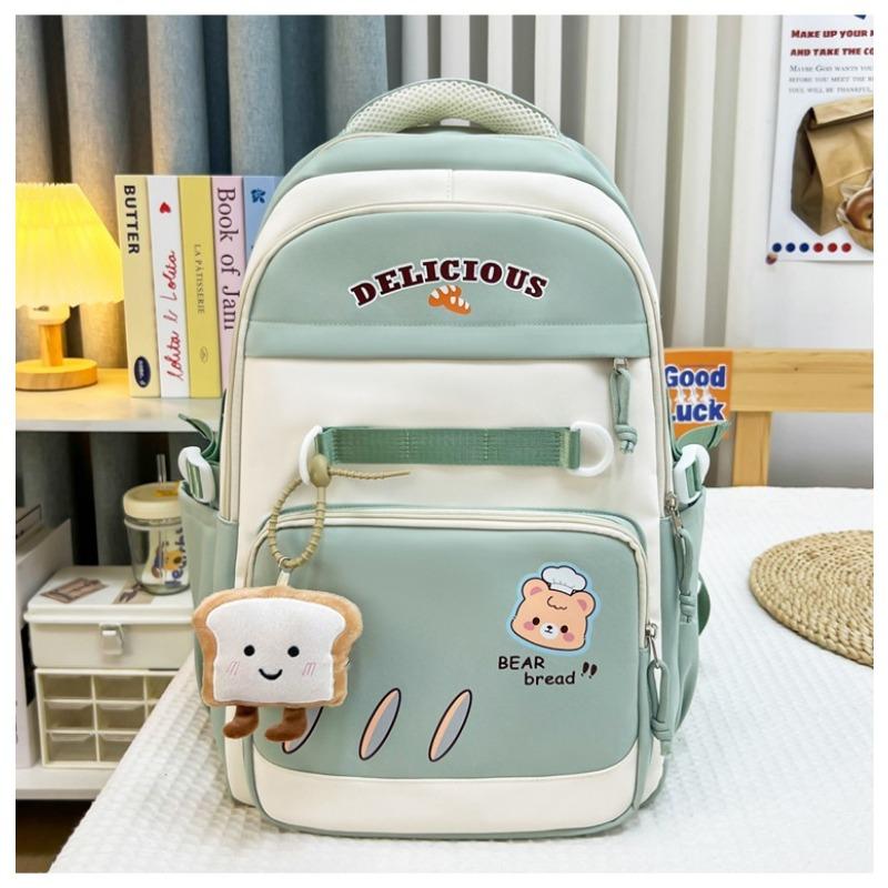 High Value College Style Fresh and Sweet Contrasting Color Splicing Backpack Junior High School Student Backpack