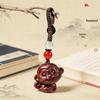 Sandalwood Zodiac Monkey Keychain Pendant – Retro Creative Phone Chain & Safety Ornament