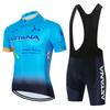 Men's summer short-sleeved cycling suit top mountain bike quick-drying breathable sweat-absorbing short-sleeved suit