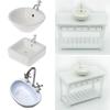 1:12 Scale European-style Dollhouse Bathroom Scene Model Miniature Toilet Bathtub Washbasin Mini Furniture Doll Accessories