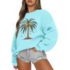 Women  Tops Women's Long Sleeve Sweatshirt Casual Crewneck Loose Fit Pollover Fleece Tops