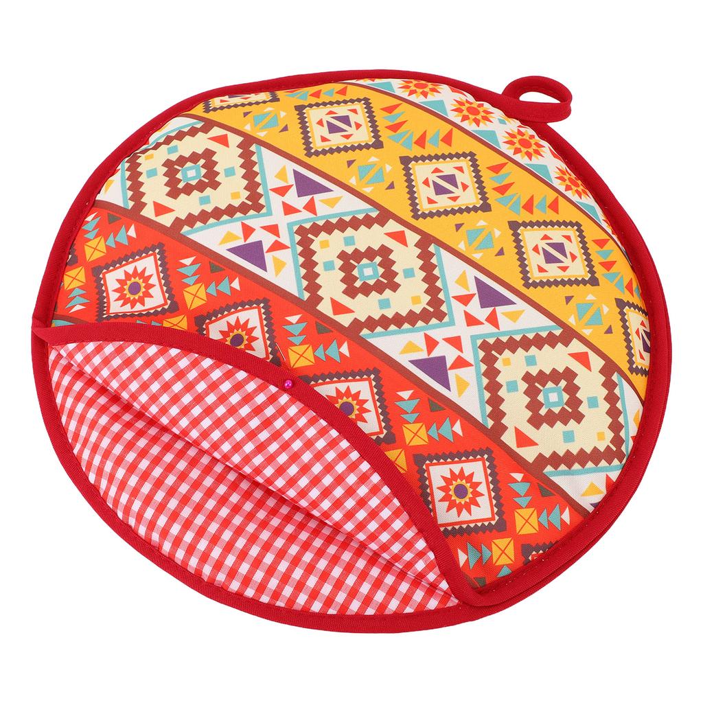 Tortilla Warmer Pouch 11.81in Microwavable Fabric Tortilla Heater Pouch Insulated Heat Keeper for Flour Pancakes Tacos