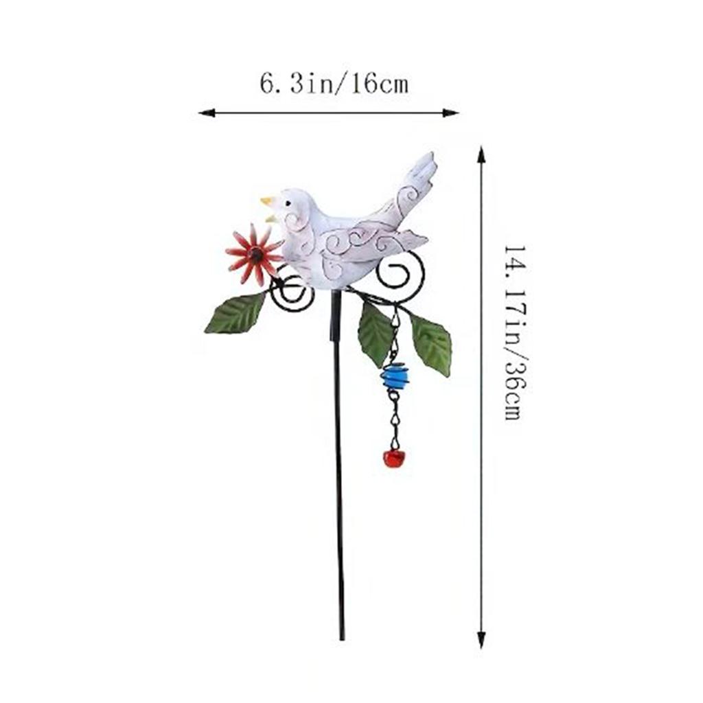Metal Decorative Garden Stake Multi-Purpose Birds Decoration Metal Stakes Lovely Animal Yard Art Stakes For Terraces & Patios