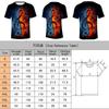 Stylish Mens Ice Fire Music Note 3d Printed Short-sleeved O-neck Casual Tee