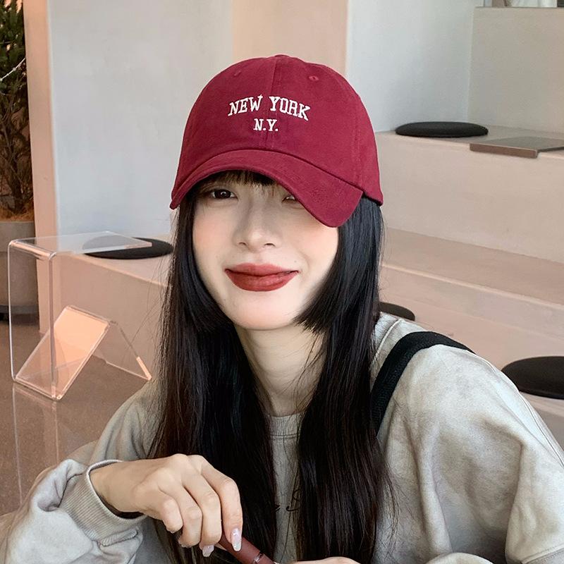 Fashion Hat Korean ins Alphabet Baseball Cap Women's Spring New Casual Versatile Sun Hat Men's Trend Face Small Peaked Cap