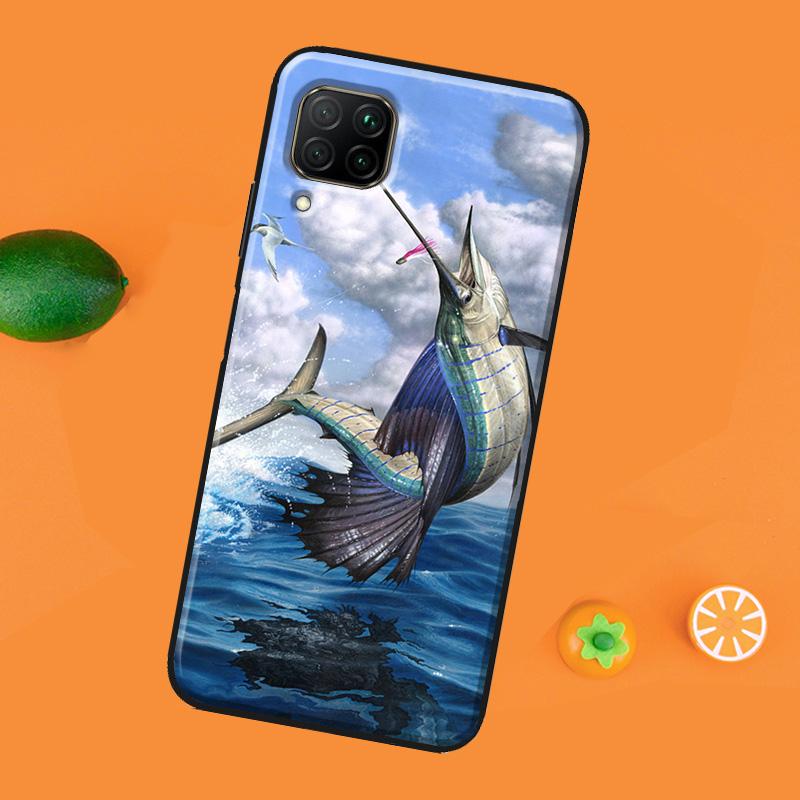 Fish Fishing Case For Honor 50 Pro 8X 9X Cover For Huawei P30 P40 P20 Lite Nova 5T P Smart 2019 2021
