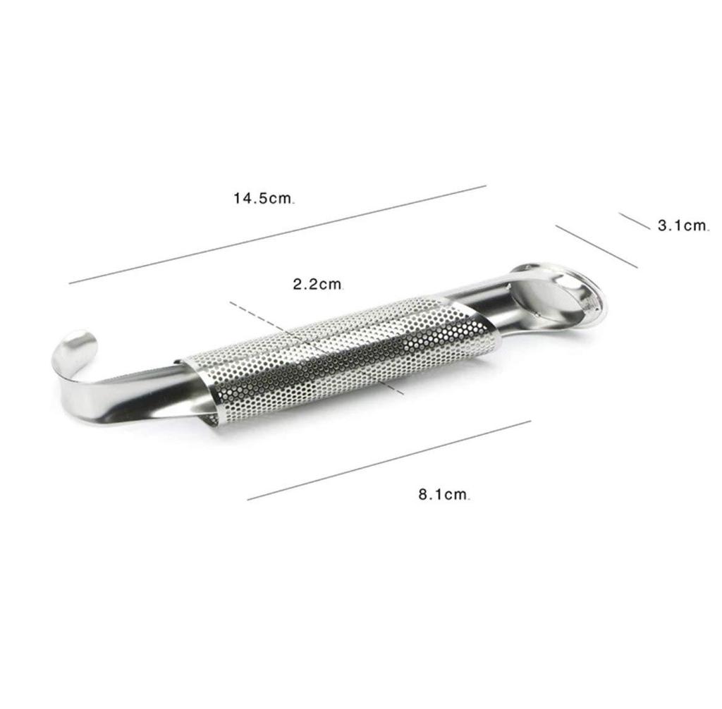 Stainless Steel Tea Strainer for Tea Bags, Stick-type Tea Bags, Reusable, Washable, Slide-type