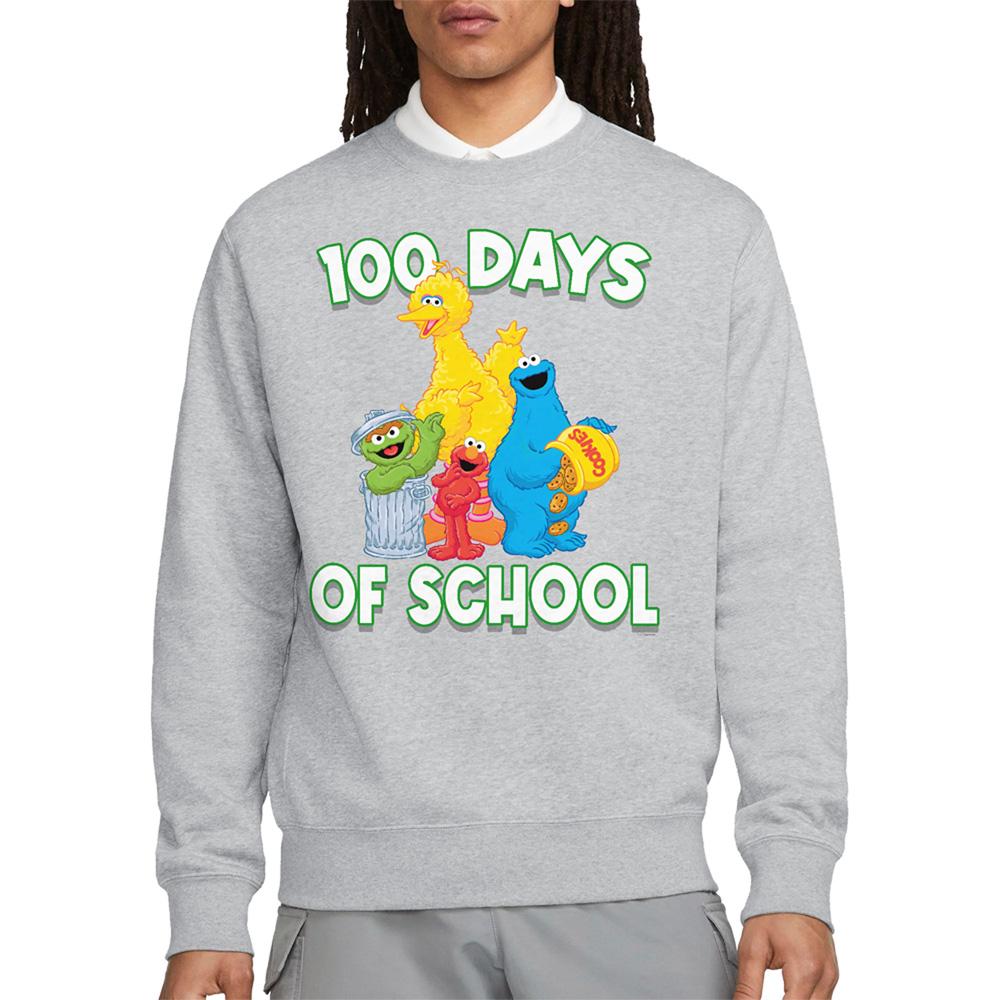 Sesame Street Unisex Adult 100 Days Of School Sweatshirt