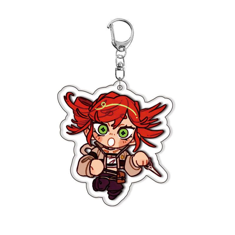 

Acrylic Key Chain for Gachiakuta Riyo Rudo Jabber Zanka Nijiku Enjin Q Version Anime Peripheral Acrylic Key Buckle Birthday Gift 1psc