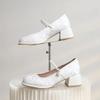New Spring Women Shoes Square Toe Women Pumps Fashion Retro Mary Jane Shoes for Women Chunky Mid Heels Ladies Shoes