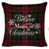 New Christmas Pillowcase Cushion Car Waist Protector Bedside Pillowcase Christmas Linen Pillowcase