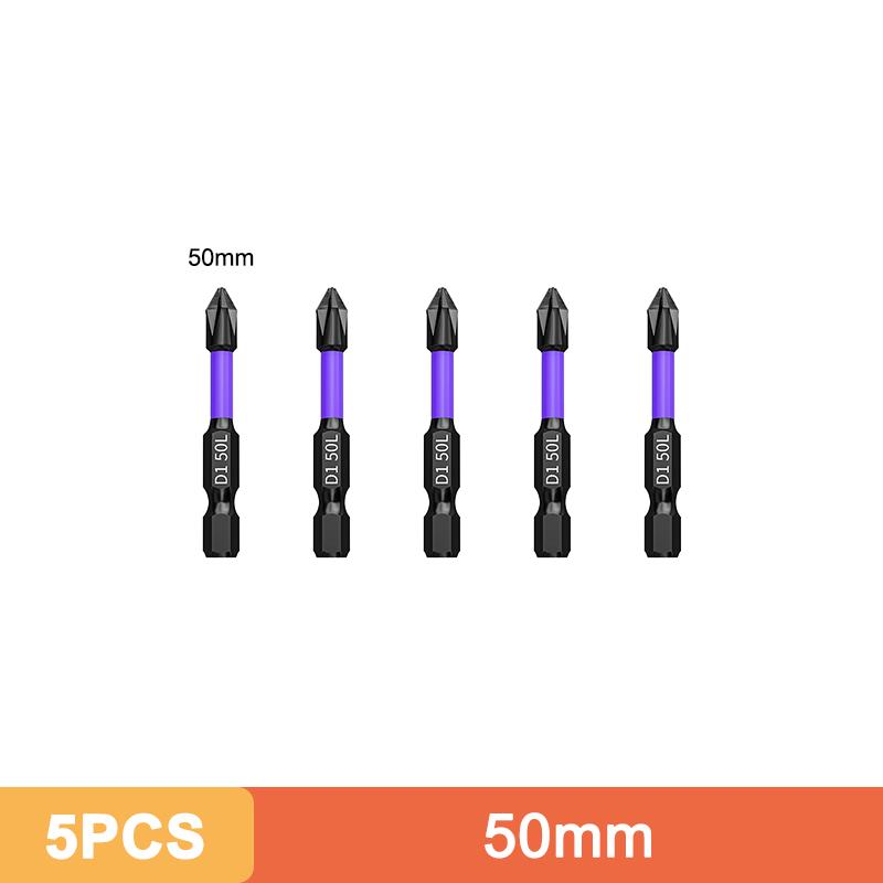 Strong Magnetic D1 Anti-shock Batch Head Hand Electric Drill Bit Cross Screwdriver High Hardness Non-slip Screwdriver Bit Set