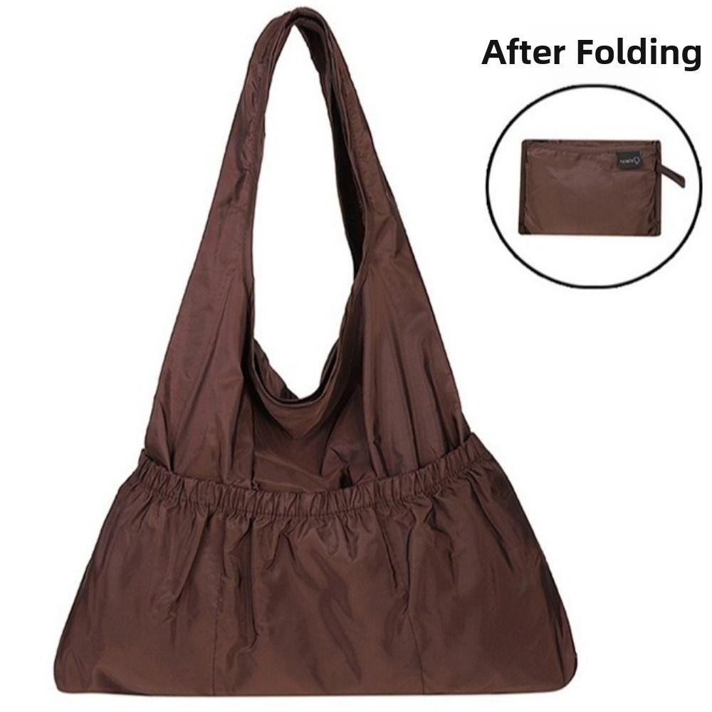 Lightweight Foldable Shopping Bag Large Capacity Eco-friendly Tote Bag Women Shoulder Bags Travel