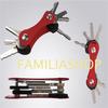 Keyring - Key Smart - Red Aluminium - Organized Storage - Quick Attachment - Unisex