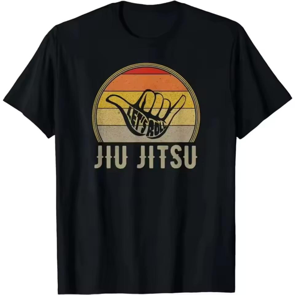Funny Anatomy Brazilian Jiu Jitsu Graphic Washed Cotton T‑shirt Unisex Y2K Loose Oversized Short Sleeve Harajuku Streetwear Tops