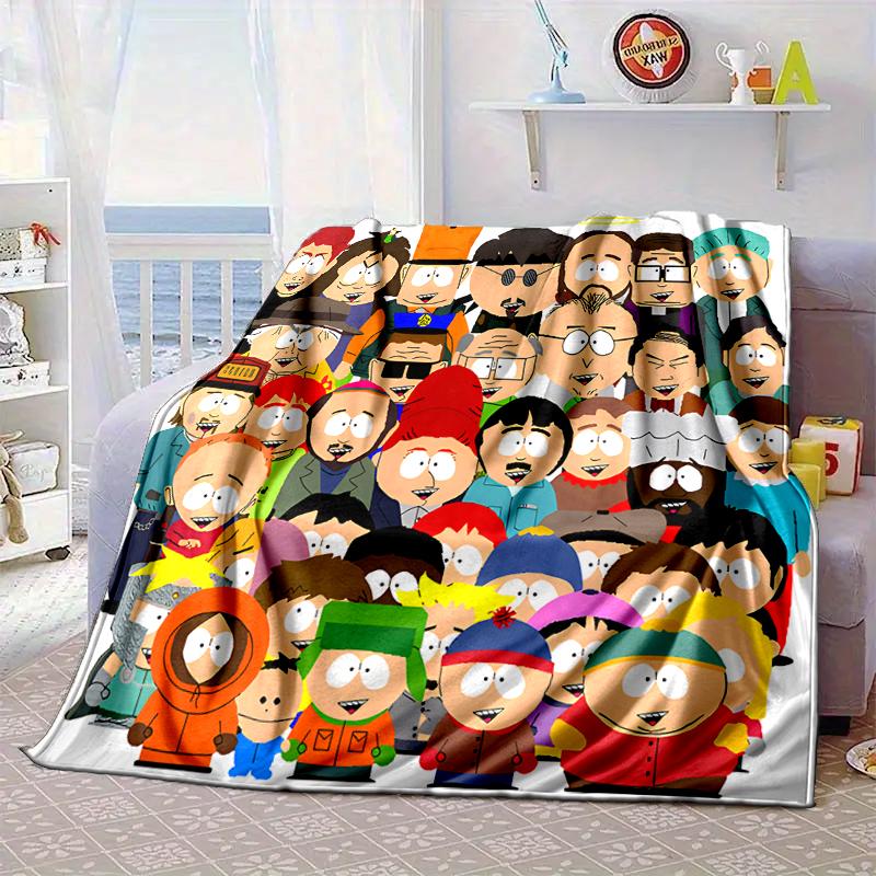 South Friends Adventure Blanket Flannel Blanket for bed, sofa, Camping, Hiking, Picnic Essentials, gift for family Fan gifts