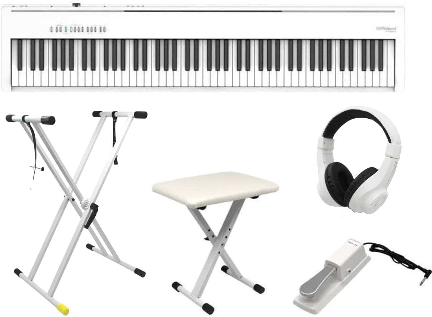 

Педаль для крісла Roland Electronic Piano Digital Piano Portable 88 Keys Grand Touch [Stand & & Set] FP-30X (WH Білий)