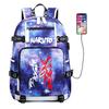 Naruto Anime Backpack Uchiha Itachi Naruto Kakashi Double Shoulder Bag School Travel Daypack for Men Women