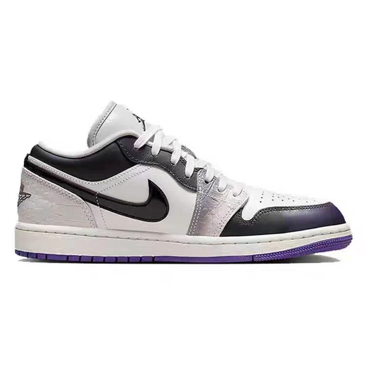 Jordan Air Jordan 1 Vintage Basketball Shoes Women's Low top Black/White HF5759-101(Team56-)