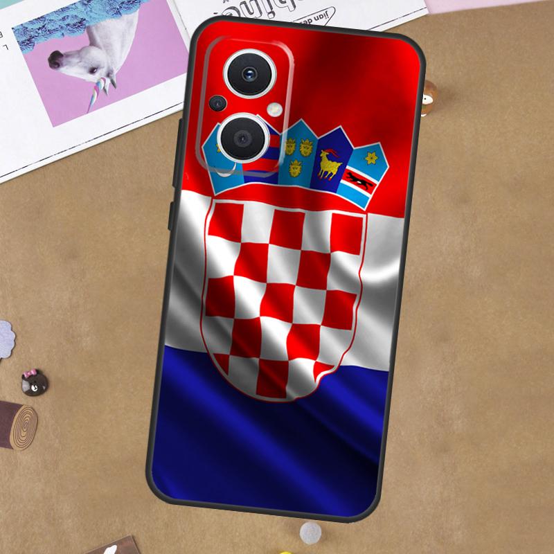 Croatia Coat Of Arms Flag For OPPO Reno 13F 11F 12F 14F 10 11 12 13 14 Pro 8T 7 8 Lite OPPO Find X9 X8 X6 X5 Pro Case