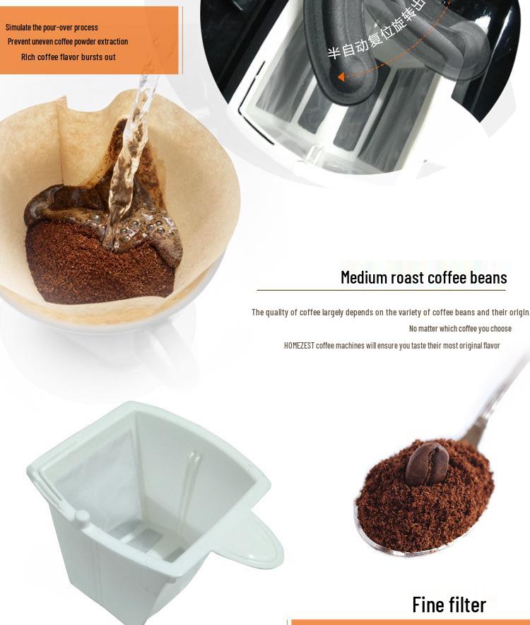 Compact Automatic Coffee & Tea Maker - American Drip Style Machine