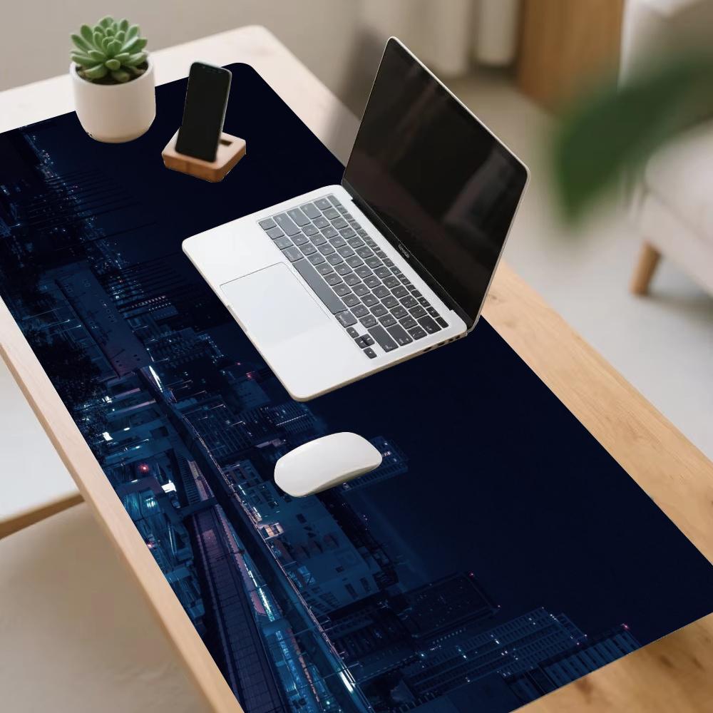 Large Gaming Mousepad Tokyo Nights Laptop Accessory Desk Mat Large Office Rug Carpet Desk Decorating Xxl Mouse Mat Pc Decor