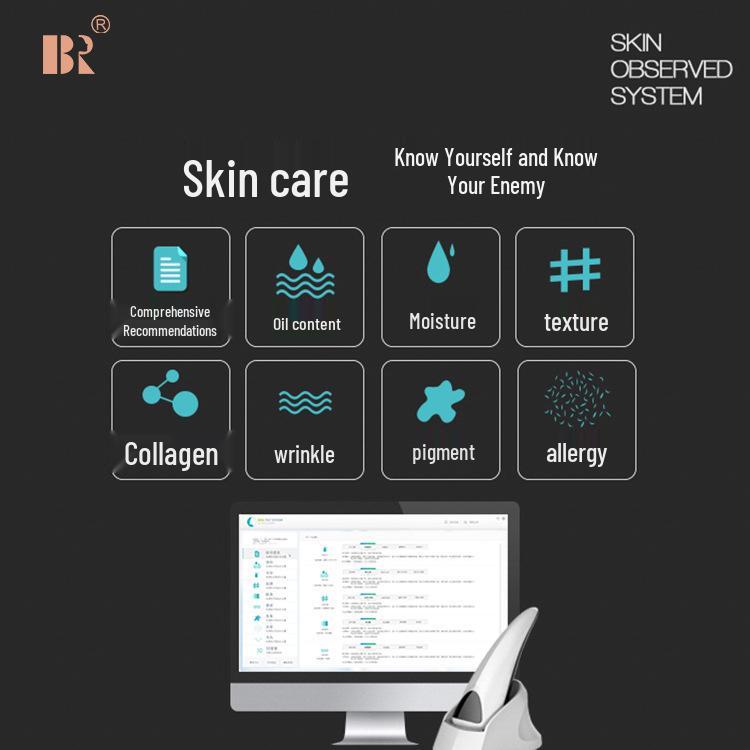 Smart Skin Analyzer: Facial Oil, Moisture, and Pigment Test Instrument