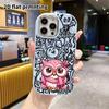 Phone Case: 2D Flat Design Suitable for iPhone 18 17 16 15 14 13 Pro Cases, Couple Style, Pink Owl, Christmas and Halloween Gift