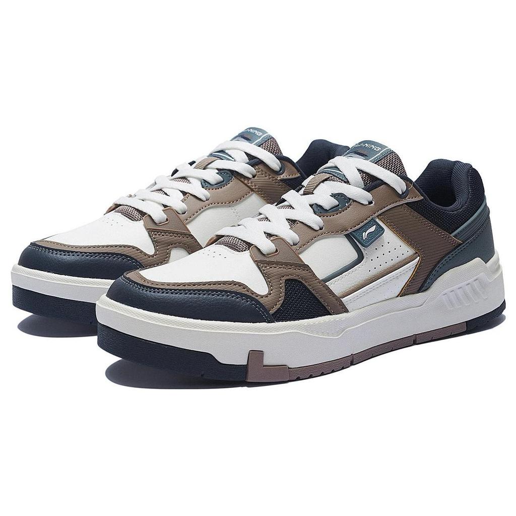 Li Ning ACE V2 Abrasion Resistant Breathable Slip Resistant Low top Skateboard Shoes Men's White Gray Black AGCS155-2