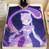 Coperta in Flanella con Stampa Mewtwo, Alta Qualità, Confortevole per Tutte le Stagioni, Arredamento per la Casa, Calore e Comfort