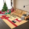 Tappeto di Natale Cartone Animato Babbo Natale Camera da Letto Comodino Soggiorno Area Divano Tappeto Grande Antiscivolo Tappetino per Pavimento Ingresso Zerbino