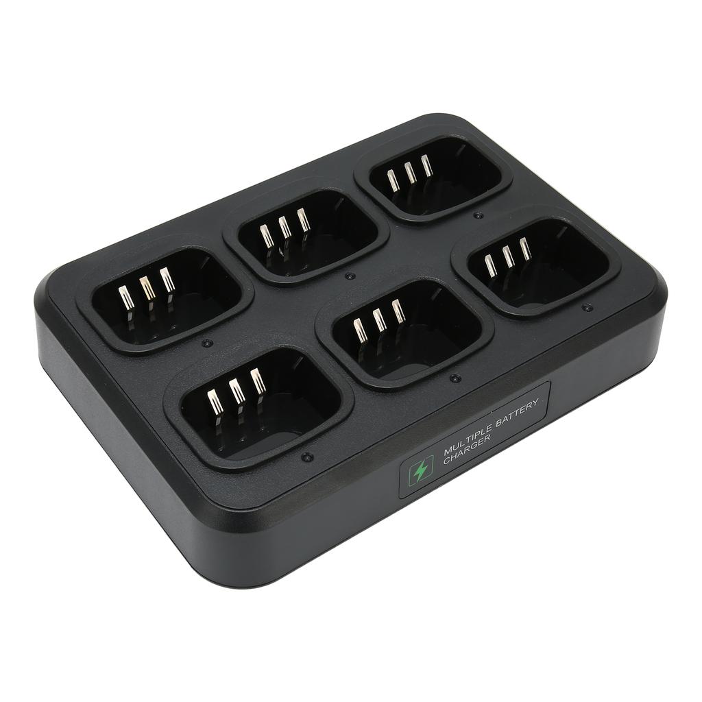 6-veis Walkie Talkie Ladestasjon Sikker Hurtiglading Multienhet 2-veis Radio Lader for BF?UV5R