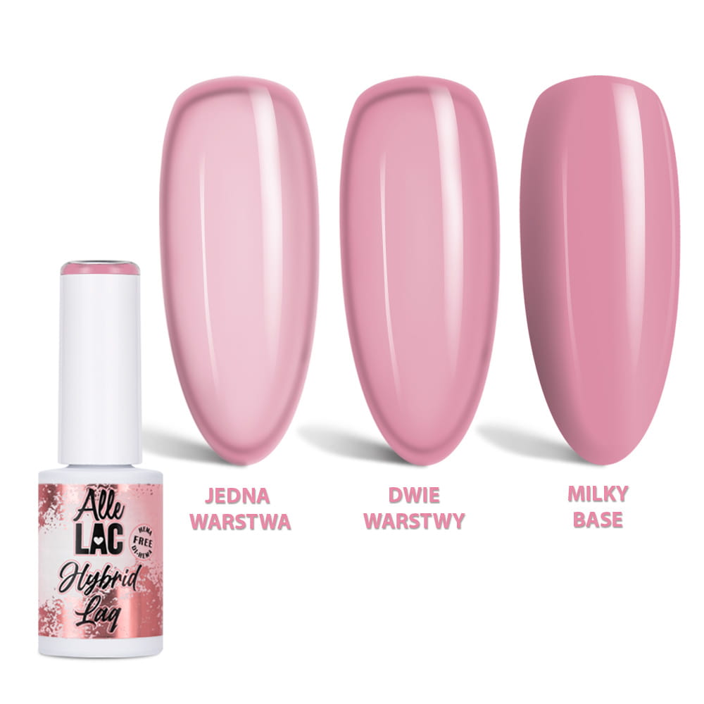 Lakier Hybrydowy Led/Uv Gel Polish Pinks Mocha Rose Allelac Hema/Di-Hema Free 6G