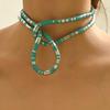 Punk hip-hop metal wind snake bone can be wrapped around the collar at will, and the personality is exaggerated and trendy.