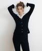 LUCIR ZU Jenny Layered Shirt Top (Black)