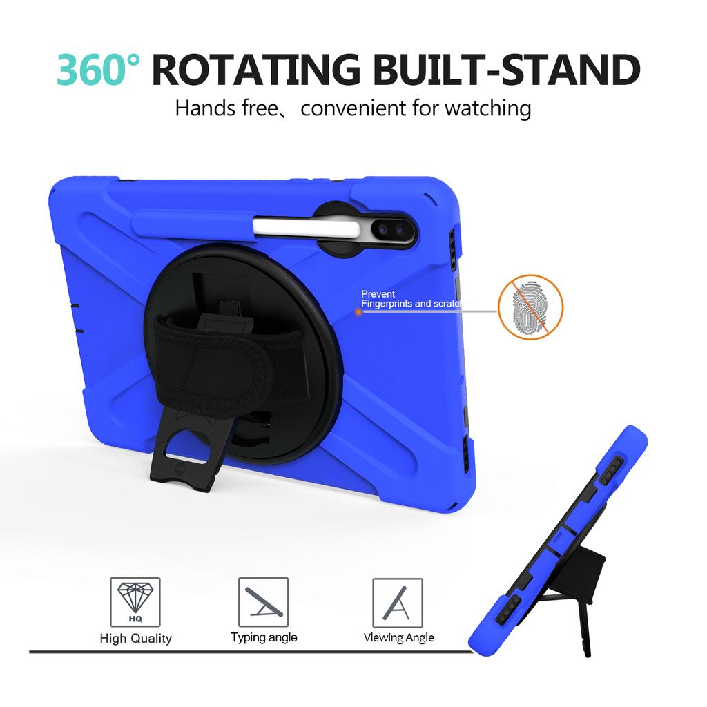 360 Rotatable Stand Case For Samsung Galaxy Tab S6 10.5inch 2019 SM-T860 SM-T865 SM-T867 Hybrid Cover With Hand & Shoulder Strap