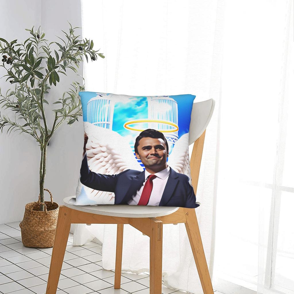 Federa Charlie Kirk Angelo Custode Morbida Copricuscino Per Sedia Divano Arredamento Casa Federe Divertenti